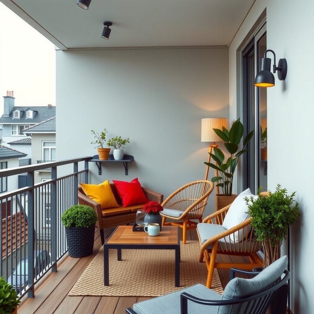 Kako urediti balkon s modernim namještajem
